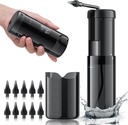 Remoção de cera de ouvido - Limpador de ouvido elétrico, Kit de limpeza de ouvido com 5 modos de pressão, Ferramenta de limpeza segura e eficaz do ouvido, Sistema de irrigação do ouvido Flushing com USB recarregável