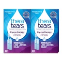 TheraTears Seca Terapia Ocular Lubrificante Colírio para Olhos Secos, Preservativo Colírio Livre, 30 Frascos para injetáveis de uso único (2 embalagem)