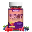 Pastilhas de potássio,Chewable Suplemento de potássio 1000mg para adultos, Suporte Cães Pernas & Saúde muscular para mulheres e homens - sem açúcar,Vegan,60 Contagem