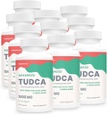 TUDCA Suplementos de fígado 1000mg - 600 Cápsulas Vegan,Milk Thistle mistura de ervas com Fulvic e ácido húmico para o fígado,Saúde digestiva
