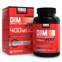 FORCE FACTOR DIM Max, DIM Suplemento 400mg, Esquilíbrio Estrogênio para Mulheres e Homens, Força Extra para Acne Hormonal, Metabolismo, Menopausa, PCOS, Diindolilmetano, Absorção Superior, 60 Cápsulas