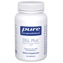 Encapsulamentos puros DGL Plus - Gut Suplementos de saúde para homens e mulheres - com raiz de Marshmallow, Aloe Vera Extract & Slippery Elm Bark - Não-GMO & Vegan - 60 Cápsulas