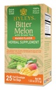 Hyleys Melon amargo com chá verde - Mango Flavor - 25 sacos de chá - Suporta função saudável do fígado - Suplemento de ervas - (6 Pack - 150 sacos de chá Total)