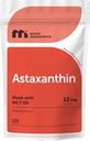 Micro Ingredientes Astaxantina 12mg com MCT Oil, 120 Softgels, 4 Mês de Fornecimento de Suplementos Antioxidantes de Astaxantina Premium* Fonte de Microalgas Frescas