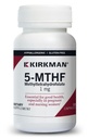 Kirkman 5-MTHF - Hipoalergênico - 120 Cápsulas Vegetarianas - Ácido fólico Essencial para Boa Saúde