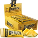Barras de Energia Braven Bar Abacaxi (1.59 onças, pacote de 20) – Mastigação de energia com 5g de proteína – Lanches de Energia On-the-Go para Correr, Caminhar e Esportes - Lanches Glúten Livres para Aumento de Energia Sustentado