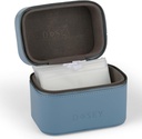Dosey Travel Pill Case & Easy-Slide Pill Pouches - Vegan Couro Organizador diário Pill com 7 bolsos herméticos Pill para medicina Armazenamento & Proteção - Elegante Sorter de Pill & Organizador de Medicação - BLUE