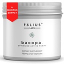 Bacopa Monnieri Cápsulas 750mg – Suplemento de ervas com 40% Bacosides Bacopa Monnieri - Ajudas para apoiar a memória e capacidade cognitiva – 120 Cápsulas
