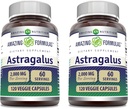 Fórmulas surpreendentes Astragalus 2000 mg Por Cápsulas de Servimento Suplemento □ Feito de Puro Astragalus Membranaceus planta raiz Extrato □ Não-GMO