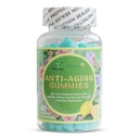 Anti-envelhecimento chicletes, promove nova produção de células da pele Rejuvenescimento, anti-rugas e suporte de firmeza da pele, sabor limão, 60 contagem