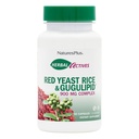 NaturezasPlus Red Yeast Rice Gugulipid Complex - 450 mg, 60 Cápsulas Vegan - Prescrição Qualidade Suplemento de ervas, Suporte de colesterol - Vegetariano, Sem glúten - 60 Servimentos
