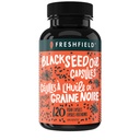 Freshfield Black Seed Oil: Thymoquinone, Premium (Black Cumin Seed Oil, Nigella Sativa) □ Frio Pressionado □ Vegan □ Força Ultra □ Pura e 100% Natural. (120 Cápsulas)