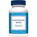A Vitamina Shoppe Niacinamida 500MG, Suporta níveis de colesterol já dentro da faixa normal, uma vez por dia (100 cápsulas)