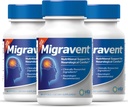 Migravent Vita Sciences – Fórmula Nutricional Avançada com Magnésio, CoQ10, Vitamina B2 e Butterbur Livre de PA para Apoio Neurológico e Vascular – 60 Cápsulas (Pacote de 3)