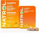 Natrol Quick Balance Mentas Felizes, Suplemento de alívio de estresse ocasional, 30 Mints, suprimentos de 15 dias