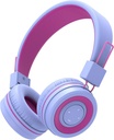 iClever BTH02 Kids Bluetooth Auscultadores, 93H Playtime, Dobrável, Headband ajustável, Bluetooth 5.4, Kids Wireless Auscultadores com microfone para IPad/Tablet/Escola/Viagem, Roxo
