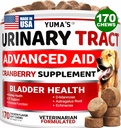 Tratamento de ITU do cão - 170 Doces - Suplemento de cranberry para cães - Controle de bexiga - Tratamento de infecção urinária - Medicina de ITU Multivitamin - Vitaminas e Suplementos - Made in USA