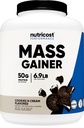 Nutricost massa Gainer cookies N creme sabor, 6.9 LBS, 50 gramas de proteína por serviço - Não-GMO