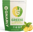 Gnarly Nutrition Greens Superfood Powder – Lemon Mint Performance Super Greens Powder – NSF Contents Certified – Organic, Probióticos & Essential Micronutrients - Lemon Mint, 11.64 oz