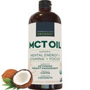 Viva Naturals Organic MCT Óleo, 32 fl oz – MCT Oil for Coffee, USDA Orgânico, Não-GMO, Certificado Paleo & Keto Friendly, Suporta Energia & Clareza Mental