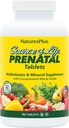 Natures Plus Fonte de Vida Pré-natal - 800 mcg Folato, 180 comprimidos vegetarianos - Todas as vitaminas e minerais naturais pré-natais com ferro e cálcio - Saúde e energia ideais - Sem glúten - 90 serviços