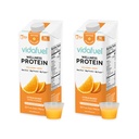 Vidafuel Protein Drink, 16g Protein per 2 oz Shot, 32 fl oz Carton, 2 Pack, Citrus, Colágeno e Bebida de Whey, Sem Adoçantes Artificiais