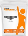 BulkSuplementos.com Fermento Nutricional em pó - Suplemento superalimentar, com vitaminas essenciais B, Suplementos nutricionais de levedura - Vegan & Gluten Free, 10g por serviço, 250g (8.8 oz) (Pacote de 1)