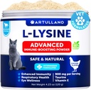L-Lysine para Gatos - Lysine Powder Supplement - 900mg/servindo - Suporte imunológico para Gatos e Gatinhos - Espirros, Nariz Runny, Squitting, Olhos Aguados, Frio, Função ocular, Saúde Respiratória - com Taurine