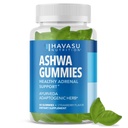 Ashwagandha Gummies for Stress & Mood Support - Vegan, Suplemento não-GMO para calma e relaxamento - Withania Somnifera para melhoria da qualidade do sono e equilíbrio emocional - 1-mês de fornecimento, morango Flavor