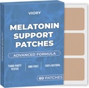 Patches de sono de melatonina para adultos Força extra , patch de sono fácil de aplicar com Valerian , relaxar e acordar refrescado , Long-Lasting noite Conforto para homens e mulheres , 60 Patches