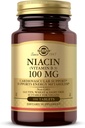 Solgar Niacin (Vitamina B3) 100 mg - 100 Comprimidos - Suporta Metabolismo de Energia - Não-GMO, Vegan, Glúten Livre, Leite Livre, Kosher - 100 Servings