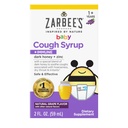Xarope de mel do bebê de Zarbee + Imune para bebês 12-24 meses, Xarope de tosse seguro e eficaz com calmante mel escuro e zinco para o suporte imune *, Droga e álcool livre, uva, 2 fl. Oz