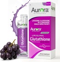 Aurora Nutrascience Micro-Liposomal Líquido Glutationa, Immune & Antioxidante Gut suplemento de apoio à saúde, 500 mg por serviço, Sem glúten, Não-GMO, Açúcar-livre, 10 pacotes de serviço único