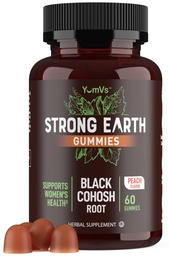 Black Cohosh Gummies for Menopause Relief, Hot Flashes & Night Sweats 50mg Black Cohosh Root for Women (Gluten-Free, Vegetarian, Non-GMO) Suporte ao equilíbrio Hormone