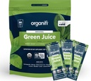 Organifi: GO Packs - Suco Verde - Suplemento Orgânico Superalimentar Pó - 30 Pacotes de Viagem - Verdes Veganos Orgânicos - Hidratos e revitaliza