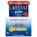 Uristat Ultra ITU Alívio da Dor Comprimidos, Trato urinário rápido Alívio da Infecção da Dor Urinária, Queimadura, Urgência, Força Máxima, Revestimento com Aroma de Amora, 30 Comprimidos