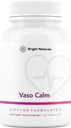 Vaso Calm - Suplemento de balanço de sangue saudável - Características Alho fermentado, aipo e extrato de sementes de uva, hibisco e vitamina K2 - Made in the USA