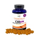 C60 Completo - Carbono 60 (Fullereno) com óleo de semente preta & Curcumina - Suplemento antioxidante - para Longevidade & Função Cognitiva - Tudo Natural - 150 Cápsulas Gel