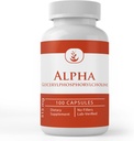 INGREDIENTES ORIGINAIS PUROS Alpha Glicerilfosforilcolina (Alpha GPC), (100 Cápsulas) Sempre Puras, Sem Aditivos ou Aditivos, Verificados no Laboratório