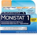 MONISTAT 1-Dose Tratamento de Infecção por Levedura, 1 Ovula Inserir & Coceira externa Creme