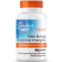 Complexo de Arginina de melhor ação rápida - L Suplementos de Arginina para homens e mulheres, Ajuda o nível de óxido nítrico, fluxo de sangue e apoio à saúde cardiovascular, 1500 mg por serviço, Vegan - 60 Comprimidos