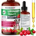 MaxBuddy Natural ITU Treatment Support - Cranberry Urinary Tract Infection Care & Prevention Assistance for Cats and Dogs – Rim & Bladder Wellness Supplement Drops - Support for Urine Flow