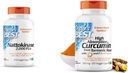 Doutor melhor Nattokinase, Não-GMO, Vegan, Glúten livre, 270 Veggie Caps & DRB-00107 Alta Absorção Curcumina de raiz cúrmica com Complexo C3 e BioPerine 500mg