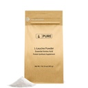 Puro Ingredientes Originais L-Leucina (1lb) Pó, Suplemento Aminoácido Essencial, Verificado por Laboratório