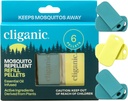 Pacote Repelente Repelente de Mosquito Cliganic (6 Pellets) para pulseiras Cliganic - Natural DEET-Free, óleo essencial infundido