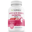 Myo & D-Chiro Inositol Plus Suplemento Mistura, Equilíbrio Hormonal, Ovulação Saudável e Apoio ao Bem-Estar Geral para Mulheres, Fertilidade e Saúde Gravidez, 60 Cápsulas