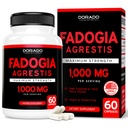Fadogia Agrestis Extract 1000mg por serviço - [Força máxima] - Força, Unidade, Desempenho Atlético, Massa muscular - Terceiro partido testado - Zero Fillers - Gluten Free, Não-GMO, Cápsulas Vegan