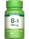 Nature's Truth Vitamina B1 100mg (Thiamine) □ 100 Contagem Vegan, Não-GMO & Suplemento sem glúten