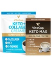 VitaCup Keto Max cápsulas de café 18ct & Keto Creamer 10 onças