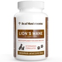 Real Mushrooms Leão Mane Pet Mushroom Suplemento – Pet bem-estar Cápsulas – para Cat & Dog Suplemento & Vitaminas – Suporte rotinas mindful – Orgânico, Vegan, Não-GMO, 120 contagem